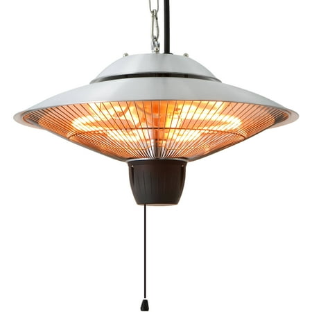 EnerG+ HEA-21524 Hanging Infrared Electric Heater, 1500W, Silver