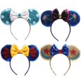thumbnail image 2 of Accesorios para el cabello para niños, aro para el cabello blanco como la nieve, diadema de Mickey, vestido de baile festivo, aro para el cabello, serie de nieve y hielo zhangyuxiang LED, 2 of 2