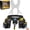 Black, variant on Tool Belt,Magnetic Tool Pouch,27-Pockets Heavy Duty Tool Belts for Men with 4 D-Rings,Detachable Tool Pouch Bag for Electrician,Carpenter,Construction,Utility Belt,Gifts for Men,Brown