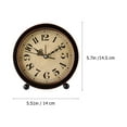 thumbnail image 2 of Mute Clock Tabletop Gold Decor Home Digital Wall Clocks Travel, 2 of 8