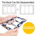 thumbnail image 4 of Yayeee Rocker Switch Wall Plate 1-Gang 4.6"x2.9" Home Decorative Outlet Cover, Retro Daisy Pattern, 4 of 6