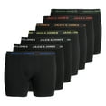 thumbnail image 1 of JACK&JONES calzoncillos bóxer para hombre, pack de 7 - JACBASIC TRUNKS PLUS, algodón elástico Negro 5XL (XXXXX-Large), 1 of 6
