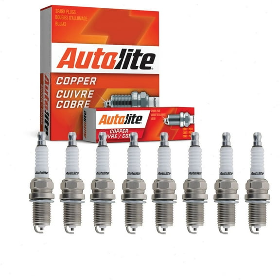8 pc Autolite 3923 Copper Core Spark Plugs for 1716 3007 335 41-602 7528 AGSP22C Ignition Wire Secondary