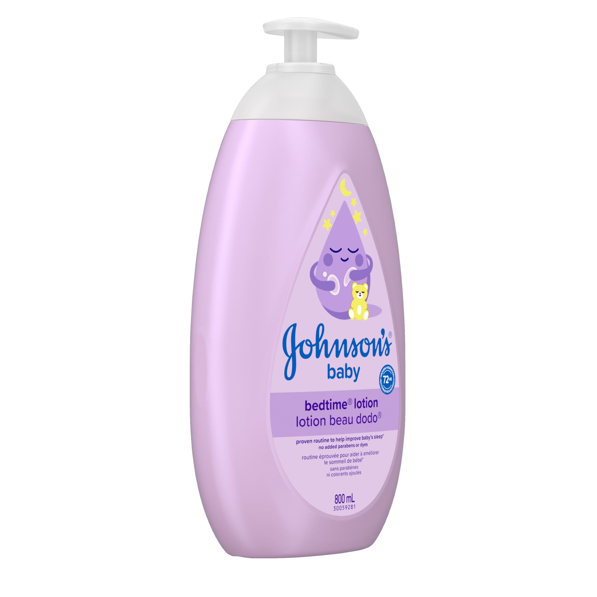 Johnson's Baby Bedtime Moisturizing Lotion and Cream for Dry Skin, 800 ml, 800 mL