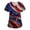 Multicolor #50, variant on Womens 250th Anniversary Usa Scrubs 1776 2026 V Neck Scrub Tops Patriotic Short Sleeve Usa Flag Workwear Graphic Shirts with Pockets Navy L