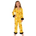 thumbnail image 3 of MEZZALL Kids Halloween Pajama Sets Girl Long Sleeve Lapel Button Shirts Blouse Tops With Pants 2 Piece Set Soft Comfortable Pjs, 3 of 5