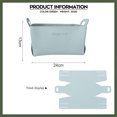 thumbnail image 2 of 1PCs Cosmetics Leather Storage Basket Snacks Desktop Storage Box Bathroom Bathroom Kitchen Leather Storage Basket, 2 of 6