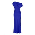 thumbnail image 5 of Njagoc3 Womens One - Shoulder Maxi Dress, Elegant Formal Gown, Wedding Reception & Banquet Wear, 5 of 5