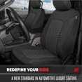 thumbnail image 3 of Motor Trend GrandPrix Seat Covers for Cars, 2-Pack Black Tire Tread Embossed Car Seat Covers for Front Seats, Automotive Interior Covers for Car Truck Van SUV, 3 of 9