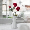 thumbnail image 2 of Btomtd Fake Peony Flowers for Home Decoration, 19.7 Inch Artificial Arrangement Artificial Flowers for Living Room and Dining Table (Red), 2 of 3