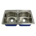 thumbnail image 4 of Transolid K-Mtdd33229-1 Meridian 33" Drop In Double Basin Stainless Steel Kitchen Sink -, 4 of 6