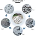 thumbnail image 4 of Diy Reusable Cement Concrete Form, Stone Sidewalk Design Paving Stone Garden Patio Driveway Decor, 4 of 5