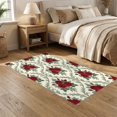 thumbnail image 2 of ODIKA 5'x7' Ultra-Soft Area Rug, Circle Semi Botanical Print Featuring Clustered Arrangements None Washable, Bare feet friendly, Silk-Touch for Bedroom Home office, 2 of 7