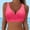 Hot Pink, variant on Women Underwire Full Coverage Bikini Top Only Criss Cross Push Up Swim Crop Top Tie Back Bathing Suit, Limited Time Clearance Under 10 Dollars