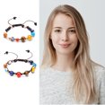 thumbnail image 3 of pitrice Stone Bracelet Hand Pendent Wrist Band Multicolored Fine Workmanship Women Accessories Unisex DIY Prop Solar System Type 1, 3 of 9