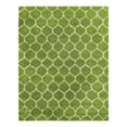 thumbnail image 3 of Unique Loom Trellis Shag Collection Area Rug - Ruby (7' 10" x 10' Rectangle Green/Ivory), 3 of 12