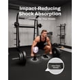 thumbnail image 4 of AIRHOP 0.79in Thick 24 Sq Ft Exercise Equipment Mats, 6 Tiles Upgraded Rubber Top with High Density EVA Foam, Large Interlocking Puzzle Gym Flooring for Home Gym, Heavy Weight Workout,Black, 4 of 9