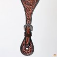 thumbnail image 3 of Hilason Western Leather Spur Straps Brown Floral Carving Rustic Vintage, 3 of 4