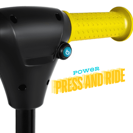 INOKIM - ICON Kids Scooter w/4 miles  Max Operating  Range & 4 mph Max Speed - Yellow