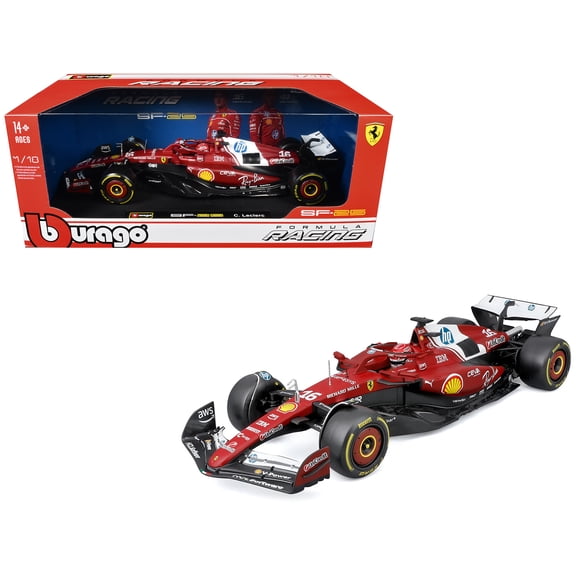 Ferrari SF-25 #16 Charles Leclerc F1 World Championship (2025) "Formula Racing" Series 1/18 Diecast Model Car by Bburago