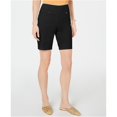 thumbnail image 1 of INC Womens Curvy Casual Bermuda Shorts negro 12 I-N-C Bermuda, 1 of 1