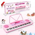thumbnail image 3 of WOSTOO Kids Keyboard Piano, Portable 61 Keys Keyboard Electronic Digital Piano, Early Learning Educational Musical Piano Toy Keyboard for Beginners with Music Stand, Microphon, 3 of 7