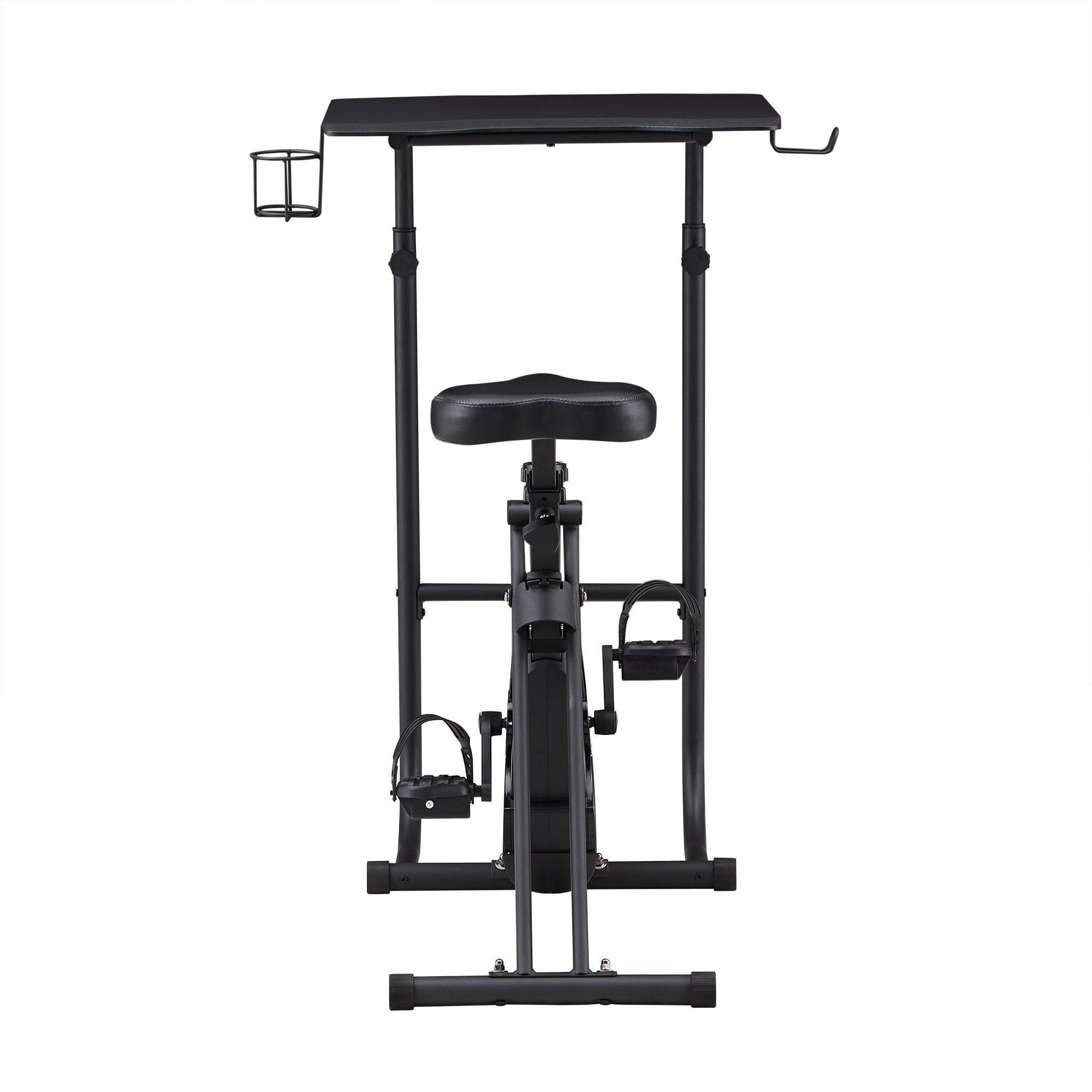 Weston Home Huntley Exercise Bike Desk, Black Finish