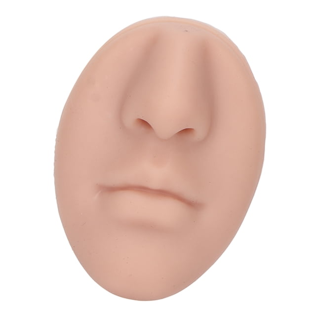 Modèle de Nez en Silicone Bouche Flexible Élastique Réutilisable Kit de Pratique de Piercing pour Étudiants Débutants