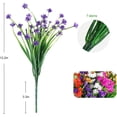 thumbnail image 7 of Morttic Artificial Flowers for Outdoors Plastic UV Resistant Faux Flowers Decoration Greenery Garden Shrubs，Bulk Fake Flowers in Vase (White 6pcs), 7 of 7