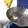 thumbnail image 6 of Vxdvou Stainless Steel Pot Brush, Long Handle Steel Ball Brush for Kitchen Cleaning, Non-Damaging Pot Scrubber for Pots, Pans, and Kitchen Maintenance, Easy Grip and Safe, 6 of 9