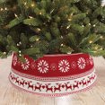 thumbnail image 3 of Fiudx Ofertas relámpago Falda de árbol de Navidad de punto de calidad acrílica Delantal Adorno de árbol de Navidad, 3 of 7