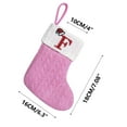 thumbnail image 4 of PALIFEUR Christmas Stockings with Initials, 6x7 Inch Christmas Decorations Stocking, Personalized Christmas Stockings for Christmas Tree Decorations Holiday Party, Pink, 4 of 4
