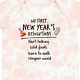 thumbnail image 4 of Inktastic My First New Year's Resolutions Boys or Girls Baby Bodysuit, 4 of 5