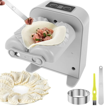 

Protoiya Electric Dumpling Maker Machine Rechargeable Automatic Dumpling Maker 2 Modes Dumpling Press Machine Efficient Dumpling Maker with Filling Spoon Dumpling Cutter Bursh for Kitchen