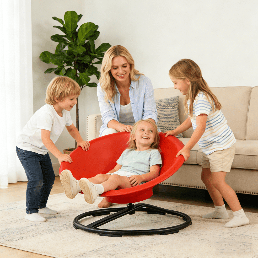 Adult 360° Spinning Sensory Chair, Fun Leisure & Relaxation Swivel Chair, Stress Relief Play Chair, Non-Slip Metal Base, 220 LBS Capacity