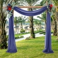 thumbnail image 7 of OIUR Wedding Arch Drape Chiffon Curtain Drapery Solid Color Tulle Drapery Draping Decoration for Weddings Ceremony Reception Banquets, 7 of 7