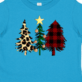 thumbnail image 4 of Inktastic Three Christmas Trees in Plaid and Leopard Print Boys or Girls Toddler T-Shirt, 4 of 5