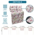 thumbnail image 7 of Table Runner Dresser Scarves 48 Inch Long, Watercolor Pink Seamless Flower Linen Dining Table Runners Garden Floral Leaves on White Tabletop Scarf for Wedding Holiday Party Kitchen, 7 of 7