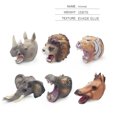 thumbnail image 1 of Amyove 6pcs Simulation Hand Puppet Toy Realistic Elephant Rhinoceros Lion Animal Model Doll Toys For Children, 1 of 6
