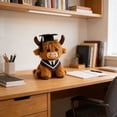 thumbnail image 5 of Alaparte Class Of 2026 Graduation Highland Cow Plush Toy-8.6 Inch Highland Cow Stuffed Animal With Graduation Cap And Sash, Cute Stuffy Plushies Graduation Gift For Her Him Kids Kindergarten College, 5 of 6
