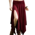 thumbnail image 1 of Jupe Maxi Bohème d'Été pour Femmes, Décontractée, Fendue, Fluide, Longue, Style Western Rétro, L, 1 of 6
