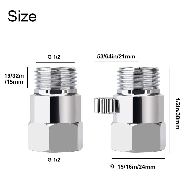 EEEkit Brass Shower Head Flow Control Valve photo 5
