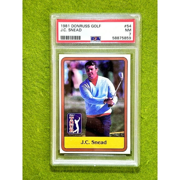 JC Snead ROOKIE CARD PSA 7 Near MINT PGA GOLF RC 1981 Donruss Golf JC SNEED PGA