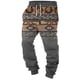 thumbnail image 1 of Pantalones largos para hombre con estampado, bolsillos con cordón, elásticos y dobladillo., 1 of 5