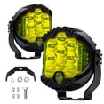 thumbnail image 1 of Mistaha 3 Inch LED Work Light Set with Yellow Flash (2 Pack) - White Light Constant, Yellow Light Constant, Yellow Light Flashing, 1 of 6