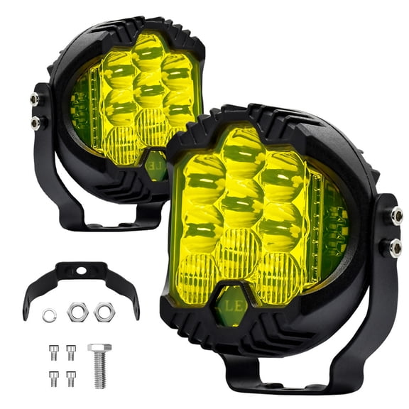 unidades de focos LED de 3 pulgadas para conducción, 75 W, 15000 lúmenes, focos de trabajo.