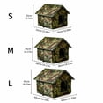 thumbnail image 3 of Insulated Dog House Outdoor Camouflage Weatherproof Collapsible Washable Pet Shelter, Suitable for Indoor and Outdoor Use for Small Dogs, Cats, Feral Strays, Includes 1 Pet House, 3 of 5
