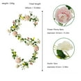 thumbnail image 3 of FNGZ Rose Rose Artificial Flower Flower Vine Rose Flower Vine Hanging Greenery Silk Garland Green Leaf Garland Rose Flower for Wedding Garden Wall Fence Home Decor, 3 of 8