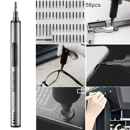 

Mini Electric Screwdriver Set Repair Tool Kit Portable with LED Light for Computer Laptop