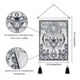 thumbnail image 2 of Decoración del hogar, tapiz de cartas del tarot con líneas limpias y atmósfera psicodélica. Fácil planchado que garantiza un mínimo esfuerzo para mantener sus elegantes borlas y delicados dobladillos, 2 of 2